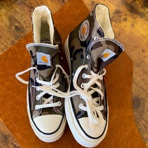 New. Carhartt and Converse mashup high-tops.